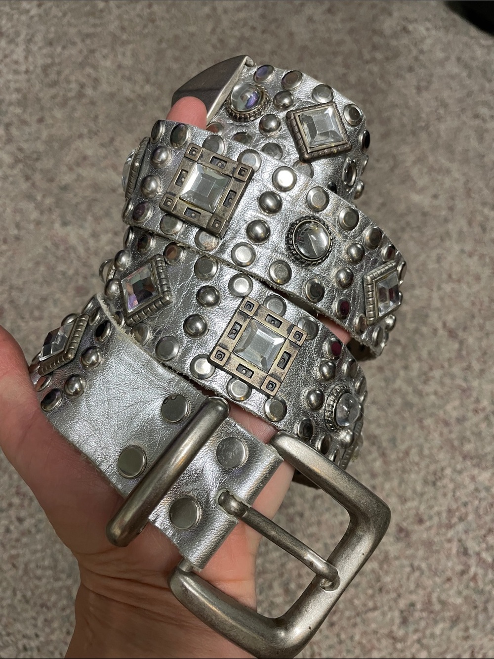 Sandcastle Silver Studded Gem Belt- amazing